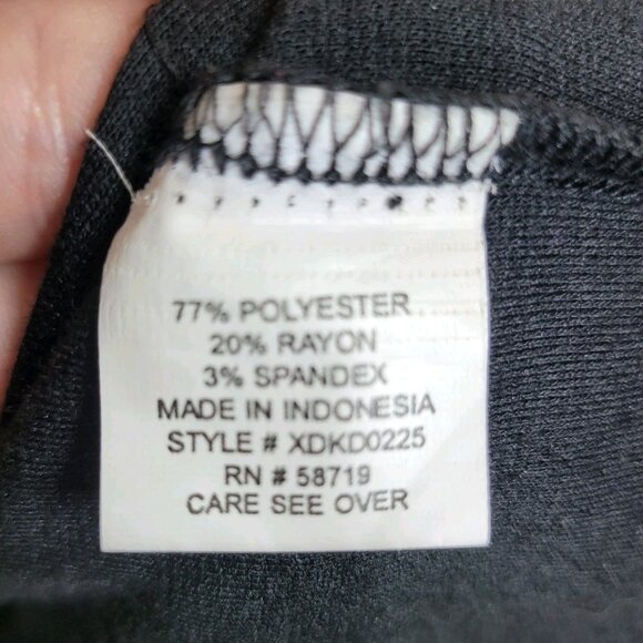 NY Collection Sheath Dress size Medium career evening black Geometric Classic - Picture 6 of 6